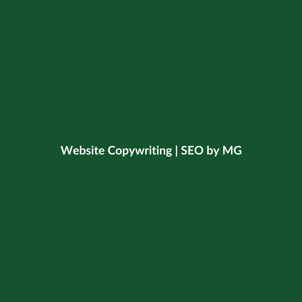 Website Copywriting by SEO by MG