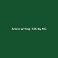 Article Writing by SEO by MG
