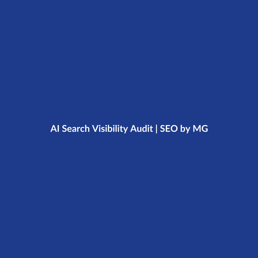 AI Search Visibility Audit by SEO by MG